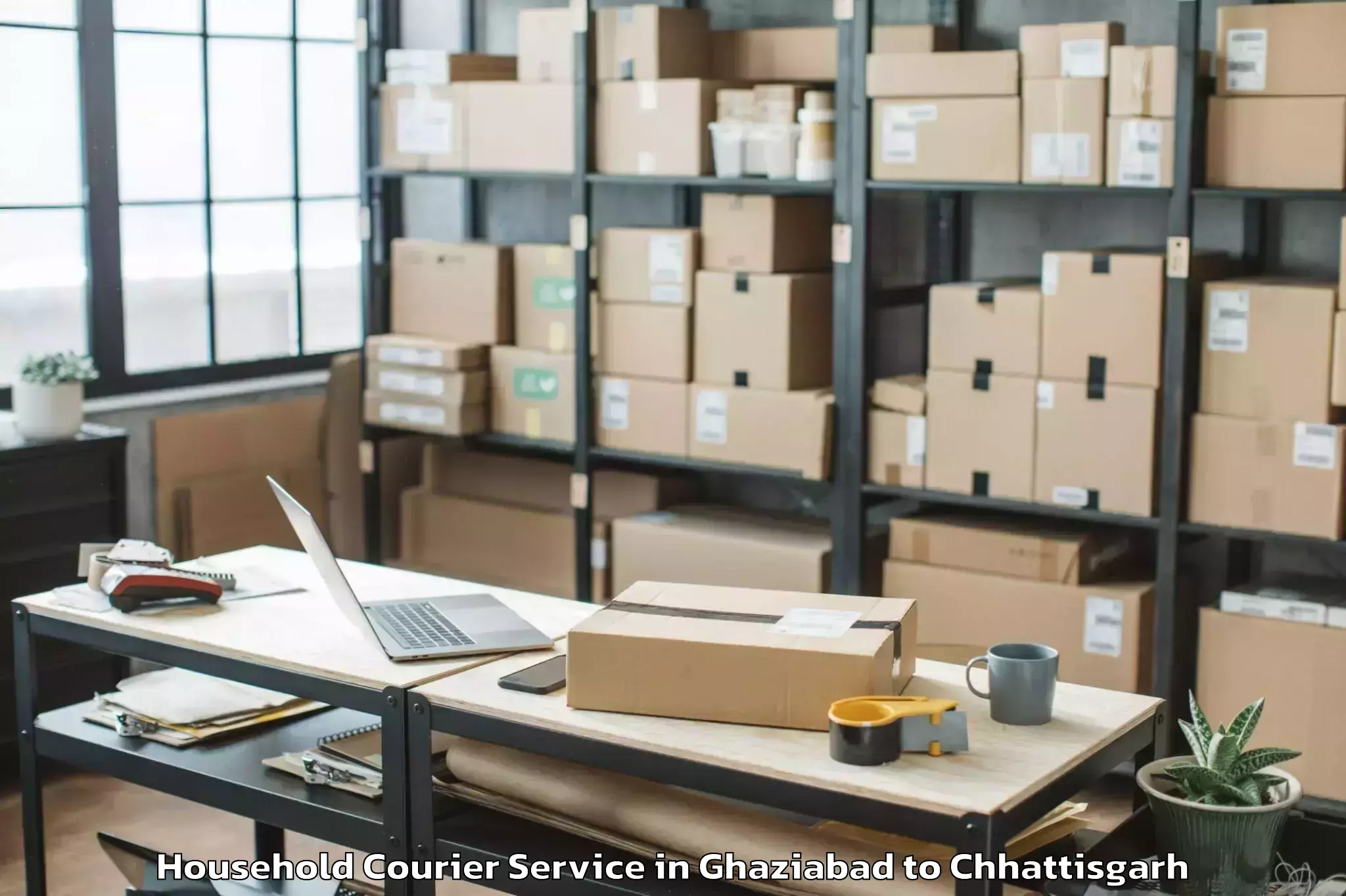 Book Your Ghaziabad to Champa Household Courier Today